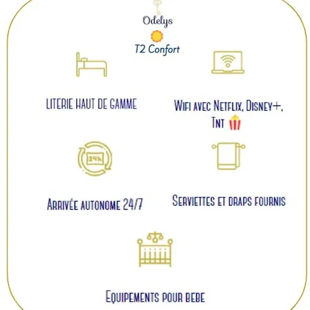 Appartement Kelys Centre T2 Confort Moderne *